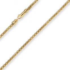 3mm Himbeerkette Goldkette Collier Halskette aus 375 Gold Gelbgold 45cm