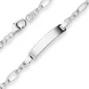 4,6mm Id-Armband Ankerkette-Figaro Schildband Armschmuck aus 925 Silber 19cm
