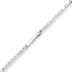 5,7mm Id-Armband Ankerkette-Steg Schildband Armschmuck aus 925 Silber 21cm
