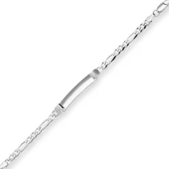 5,7mm Id-Armband Figarokette Silberarmband Armschmuck aus 925 Silber 21cm