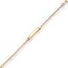 2,1mm Id-Armband Panzerkette Armschmuck aus 585 Gold Gelbgold 14cm