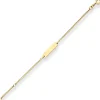 1,7mm Id-Armband Panzerkette Armschmuck aus 585 Gold Gelbgold matt 14cm