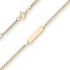 2,1mm Id-Armband Panzerkette Goldarmband Armschmuck aus 333 Gold Gelbgold 16cm