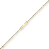 2,1mm Id-Armband Panzerkette Herz Armschmuck aus 750 Gold Gelbgold 16cm