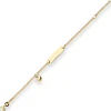 1,7mm Id-Armband Panzerkette Herz Armschmuck aus 333 Gold Gelbgold 14cm