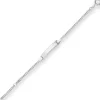 2,4mm Id-Armband Panzerkette Schildband Armschmuck aus 925 Silber 16cm