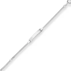2,4mm Id-Armband Panzerkette Schildband Armschmuck aus 925 Silber 16cm