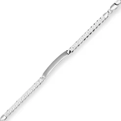 6,5mm Id-Armband Panzerkette Silberarmband Armschmuck aus 925 Silber 18cm
