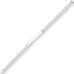 5,4mm Id-Armband Panzerkette Silberarmband Armschmuck aus 925 Silber 19cm