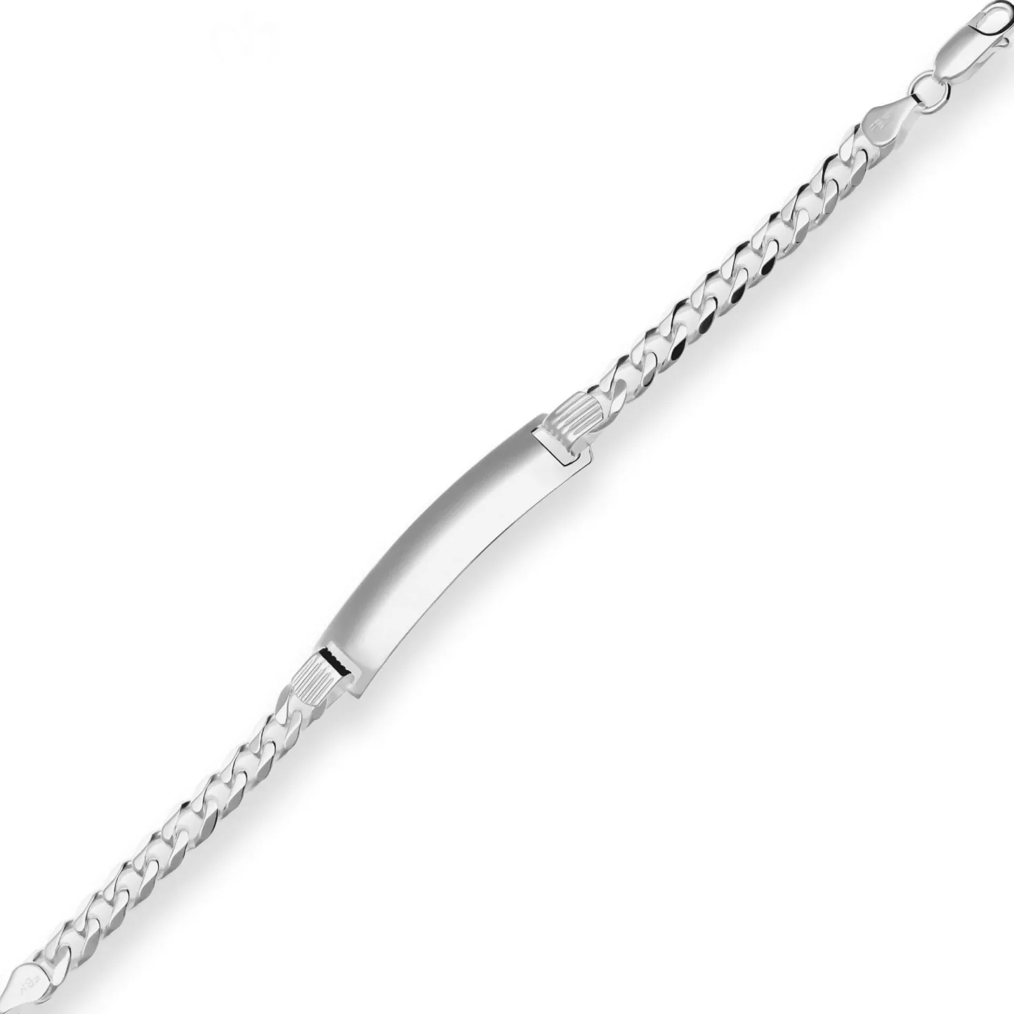 6,7mm Id-Armband Panzerkette Silberarmband Armschmuck aus 925 Silber 18cm