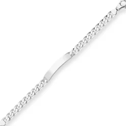 9,7mm Id-Armband Panzerkette Silberarmband Armschmuck aus 925 Silber 21cm