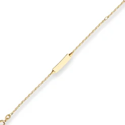 1,7mm Id-Armband S-Panzerkette Armschmuck aus 333 Gold Gelbgold 14cm