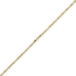 3mm Jeukette Kette Collier Halskette, 585 Gold Gelbgold massiv, 50cm