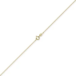 1,2mm Kette Ankerkette Collier aus 585 Gold Gelbgold diamantiert 45cm