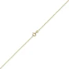 1,2mm Kette Ankerkette Collier aus 750 Gold Gelbgold diamantiert 45cm