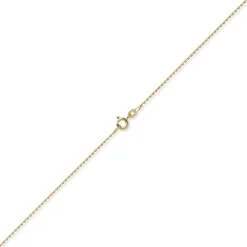 1,2mm Kette Ankerkette Collier aus 750 Gold Gelbgold diamantiert 45cm