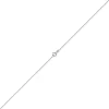 1,2mm Kette Ankerkette Collier aus 585 Gold Weißgold diamantiert 60cm