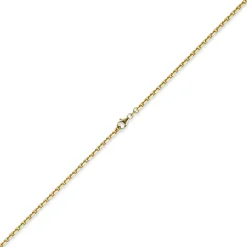 2,5mm Kette Collier Ankerkette aus 585 Gold Gelbgold, 60cm, Unisex