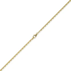 3mm Kette Collier Ankerkette aus 750 Gold Gelbgold 70cm Unisex Goldkette