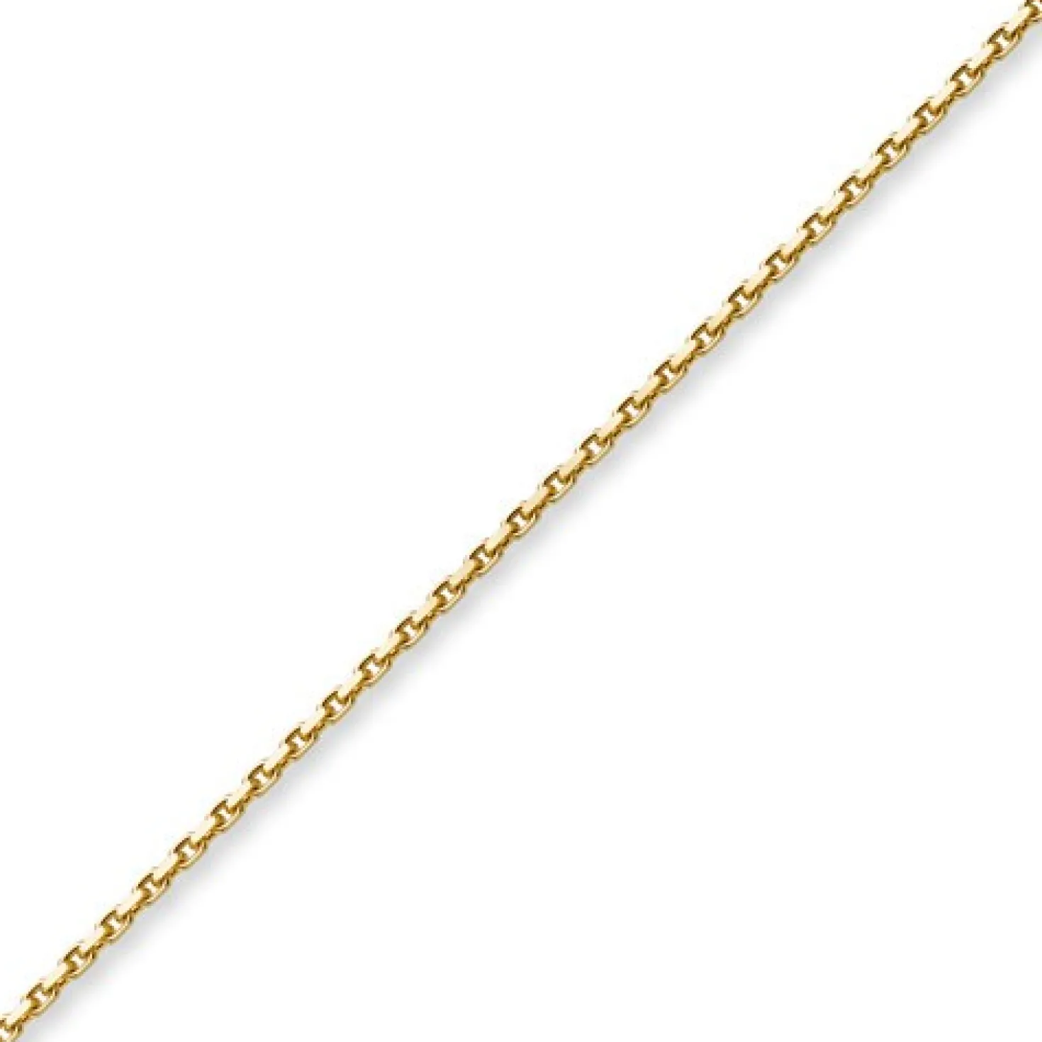 3mm Kette Collier Ankerkette aus 750 Gold Gelbgold 70cm Unisex Goldkette