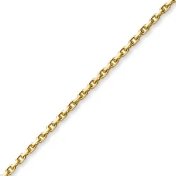 2,5mm Kette Collier Ankerkette aus 750 Gold Gelbgold 55cm Unisex Goldkette
