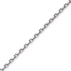 5mm Kette Collier Ankerkette aus 750 Gold Weißgold, 60cm, massiv