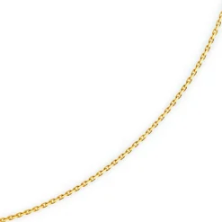 1,8mm Kette Collier Ankerkette diamantiert Halskette aus 750 Gold Gelbgold, 55cm