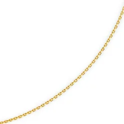1,8mm Kette Collier Ankerkette diamantiert Halskette aus 585 Gold Gelbgold 42cm
