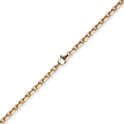 4mm Kette Collier Ankerkette Halskette aus 585 Gold Rotgold massiv 60cm