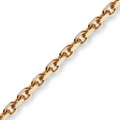 4mm Kette Collier Ankerkette Halskette aus 585 Gold Rotgold massiv 60cm