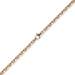 4mm Kette Collier Ankerkette Halskette aus 750 Gold Rotgold massiv 50cm