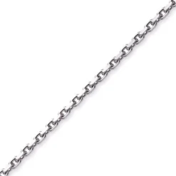 4mm Kette Collier Ankerkette Halskette aus 750 Gold Weißgold massiv 70cm