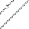 4mm Kette Collier Ankerkette Halskette aus 585 Gold Weißgold massiv 45cm