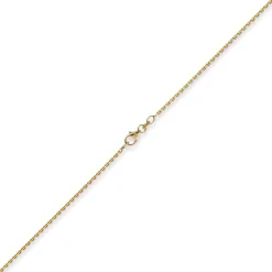 1,5mm Kette Collier Ankerkette Halskette, 585 Gold Gelbgold, 60cm