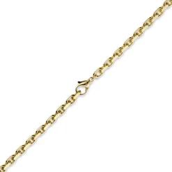 6,5mm Kette Collier Ankerkette Halskette, 750 Gold Gelbgold 60cm für Herren
