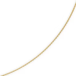 1,5mm Kette Collier Ankerkette Halskette, 585 Gold Gelbgold, 45cm Unisex