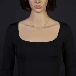 1,8mm Kette Collier Ankerkette Halskette 750 Gold Weißgold 40cm Unisex