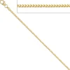 1,2mm Kette Collier Bingokette aus 585 Gold Gelbgold, für Damen, 45cm