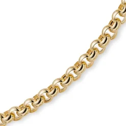 11mm Kette Collier Erbskette aus 585 Gold Gelbgold, 45cm