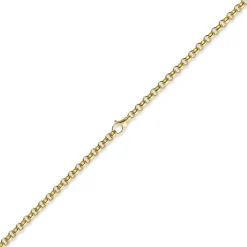 5mm Kette Collier Erbskette aus 750 Gold Gelbgold, 50cm