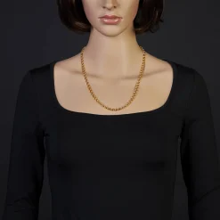 5mm Kette Collier Erbskette aus 585 Gold Gelbgold, 55cm