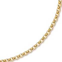 7mm Kette Collier Erbskette aus 585 Gold Gelbgold, 55cm, Unisex