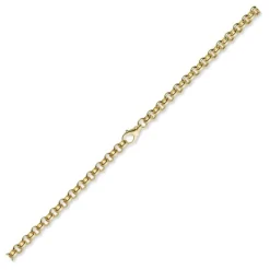 7mm Kette Collier Erbskette aus 750 Gold Gelbgold, 45cm, Unisex