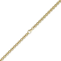 7mm Kette Collier Erbskette aus 585 Gold Gelbgold, 60cm, Unisex