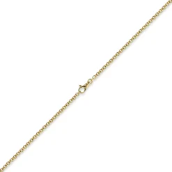 3,5mm Kette Collier Erbskette aus 585 Gold Gelbgold, 60cm, Unisex