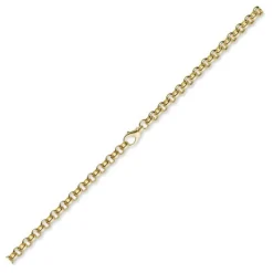 7mm Kette Collier Erbskette aus 750 Gold Gelbgold 55cm Unisex Goldkette