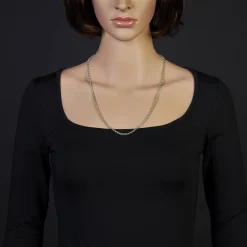 3,5mm Kette Collier Erbskette Halskette, 750 Gold Weißgold 60cm Unisex