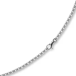 3,5mm Kette Collier Erbskette Halskette, 750 Gold Weißgold 55cm Unisex