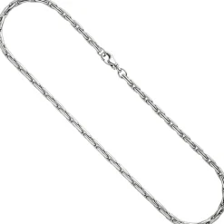 4,6mm Kette Collier Halskette aus 925 Silber Silberkette Länge 45cm