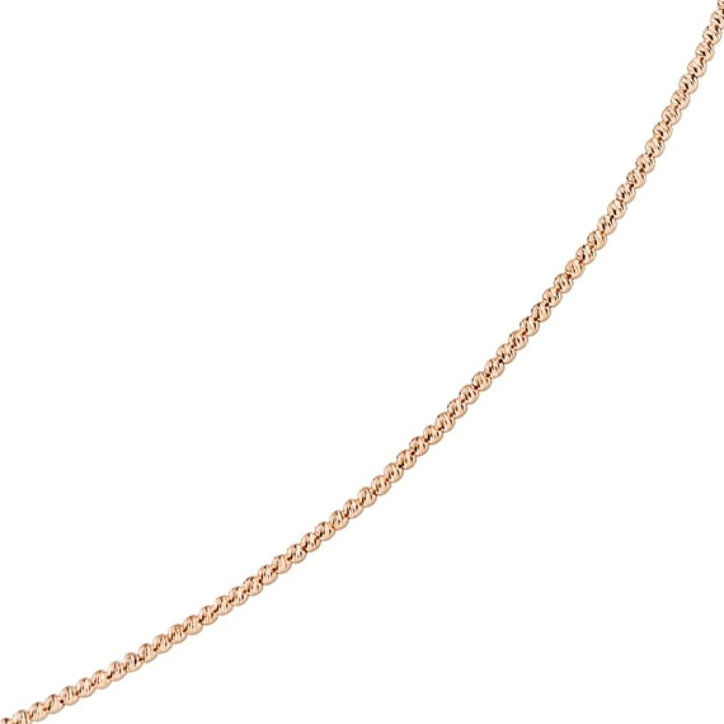2,2mm Kette Collier Halskette Kugelkette, 585 Gold Rosegold, 45cm
